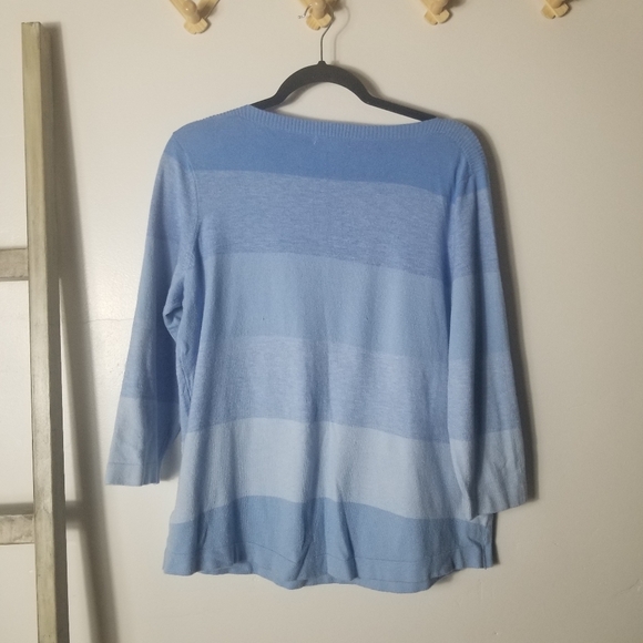 CROFT & BARROW BLUE SWEATER SIZE XL - Picture 2 of 14